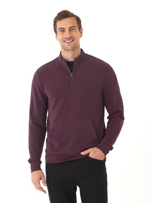 Trevor Peached Modal Half Zip