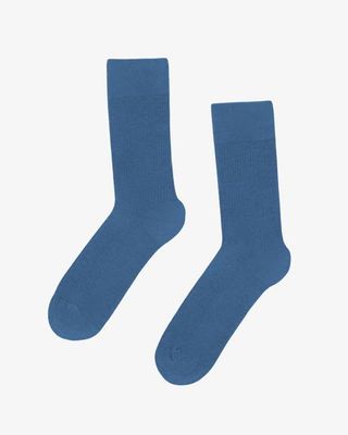 Classic Organic Sock - Petrol Blue