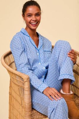 Pyjama Set | Bud Stamp Blue/Cobalt