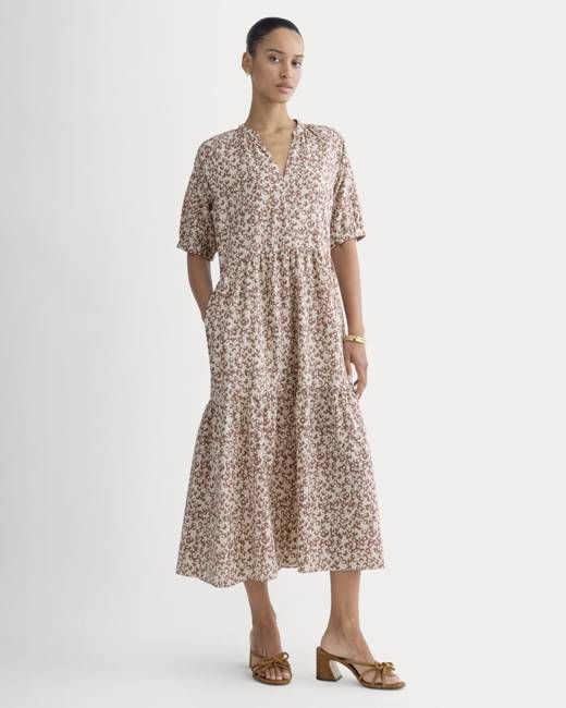 The Farmers Market Dress | Natural / Rose Dusk Floral