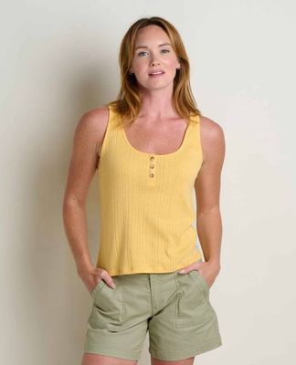 Foothill Pointelle Henley Tank
