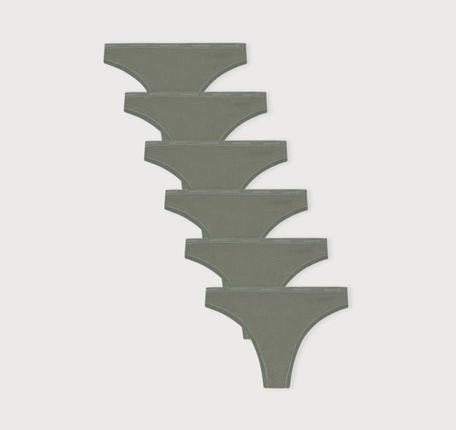 Core Rib Thong 6-Pack