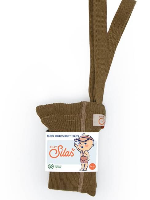 Acorn Brown Short Cotton Tights