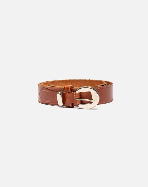 90s Leather Belt -#1196