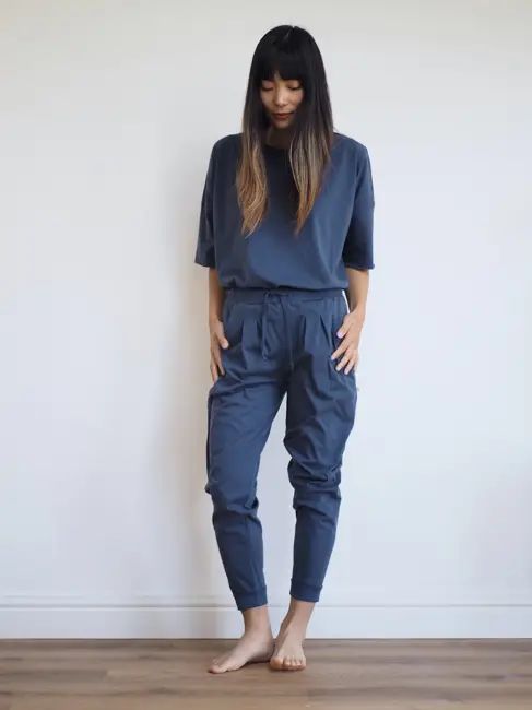 aku harem pants / midnight blue — Noctu