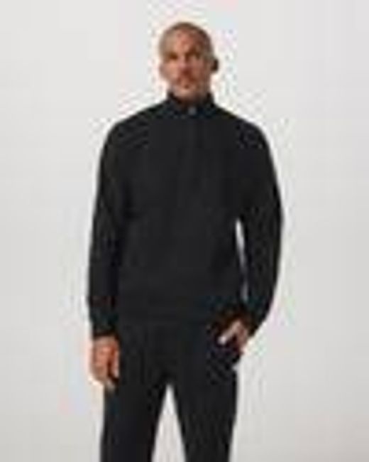 Seaside 1/2 Zip | Classic Men's Black Pullover | Vuori