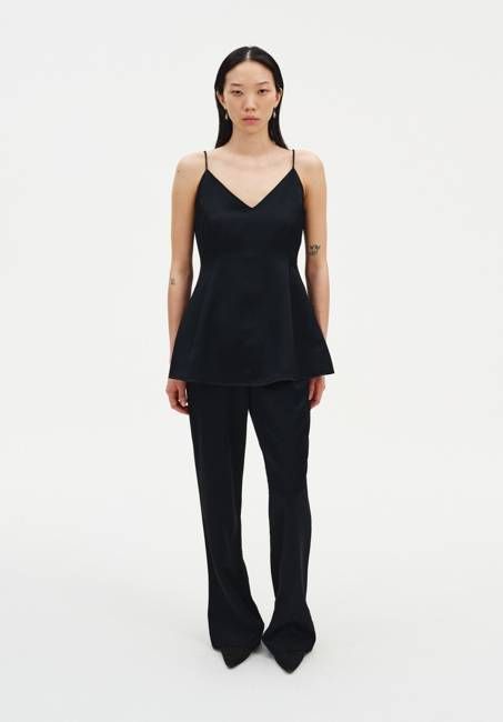 Sculpted Printed Strap Top