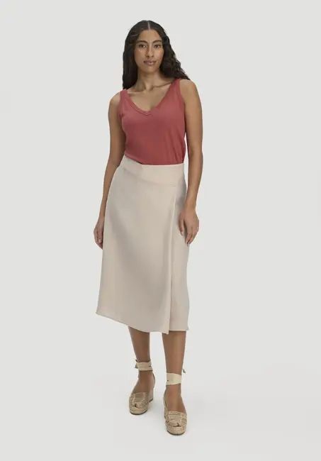 Skirt Midi Regular made of pure linen