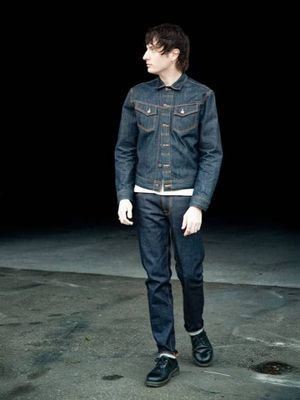 Lean Dean Dry Japan Selvage slim tapered jeans | Nudie Jeans