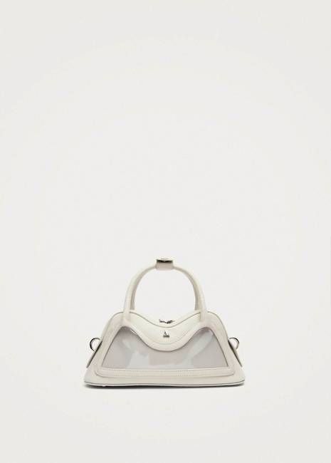 Hilma Mini Vinyl White Leather Bag