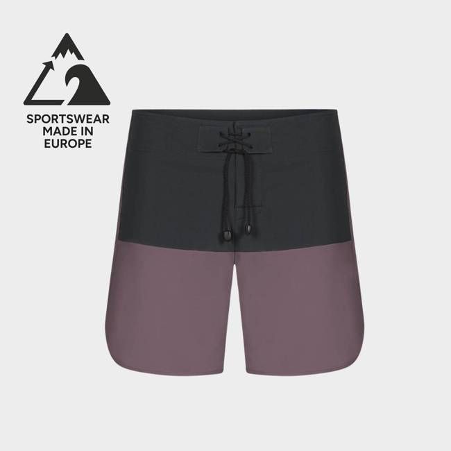 ECONY Max-Flex boardshorts in purple/black