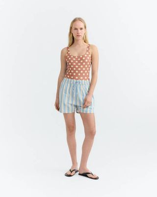 Bicolor polka dots swimsuit Amalfi