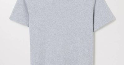 Grey Melange T-Shirt | Organic Cotton Crewneck | Asket