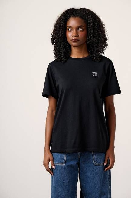 Denver - Cotton T-Shirt in Black