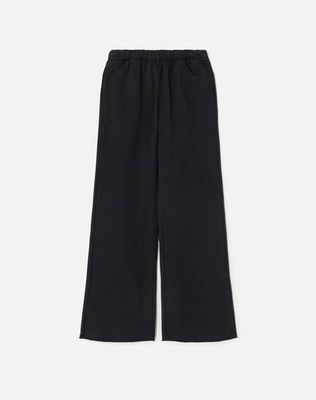 Hanes Wide Leg Sweatpant - Black