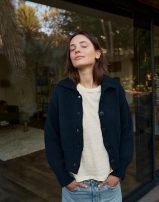 The Cotton JETTY BOMBER - Navy