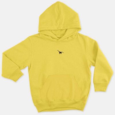 Tiny Embroidered Dinosaur Kids Hoodie (Unisex)