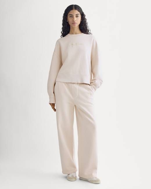 Everlane x The Laufey Foundation Wide-Leg Sweatpant | Pale Peony