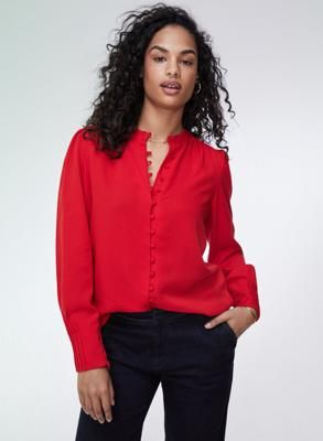 Annika Button Through Blouse
