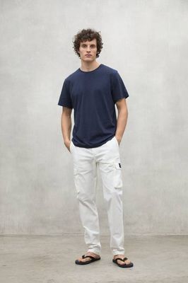 NAVY BLUE VENT T-SHIRT