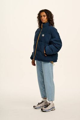 Paloma - Borg Puffer Jacket in Blue