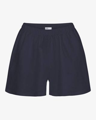 Linen Shorts - Navy Blue