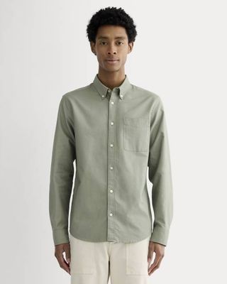 The Slim Oxford Shirt | Sage Green | Tall