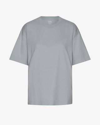 Oversized Organic T-Shirt - Steel Blue