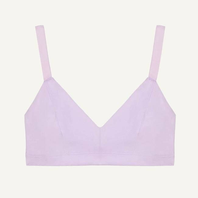 Organic Cotton Triangle Soft Bra in Petal