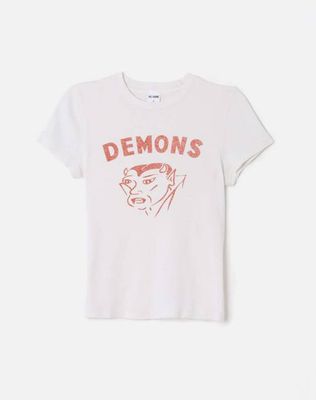 90s Baby "Demons" Tee - Vintage White