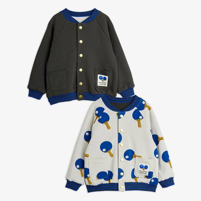 Table Tennis Reversible Baseball Cardigan