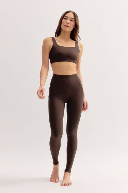 Umber Tommy Cropped Bra