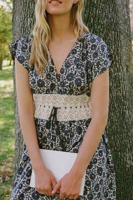 The Trisha Dress | Aster Fields Navy