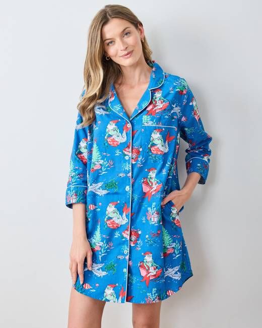 Merry Mermen - Sleep Shirt - Dolphin Tail