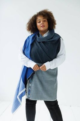 NEW! JULAHAS+ Light Wool Cape Fusion Blue