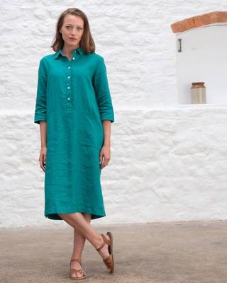 Tara Linen Shirt Dress