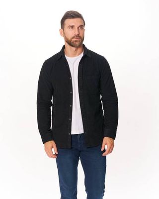 Graphite Coastal Corduroy Button-Down Shirt