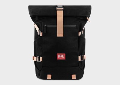 Nomad Hemp Rolltop Backpack in Black