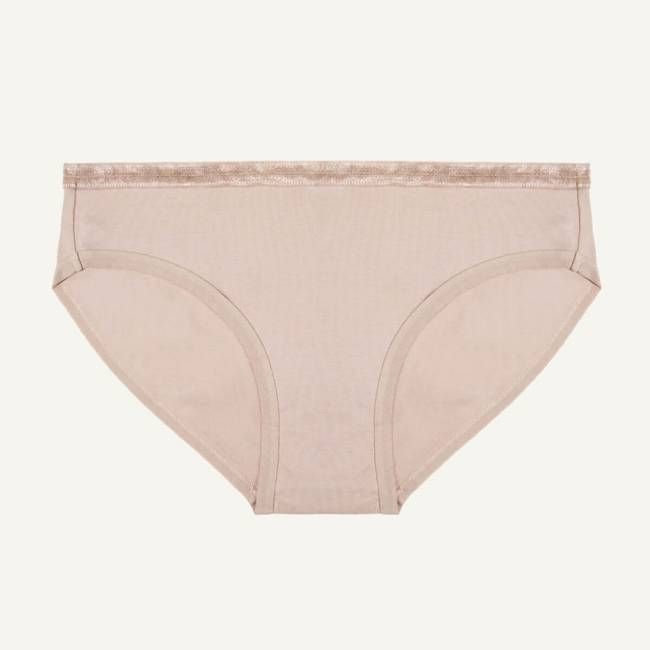 Organic Cotton Low-Rise Brief in Stone