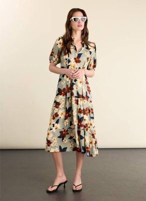 Bedrucktes Midikleid Mariella