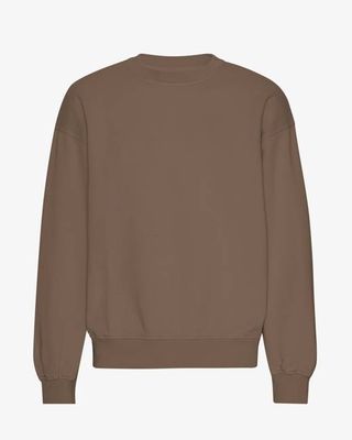 Organic Oversized Crew - Cedar Brown