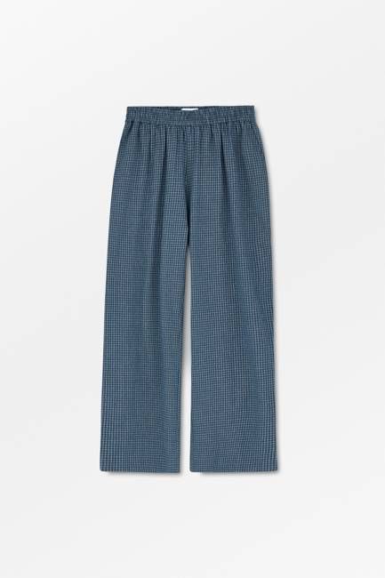 Jasmine pants - Blue/Cream mini check