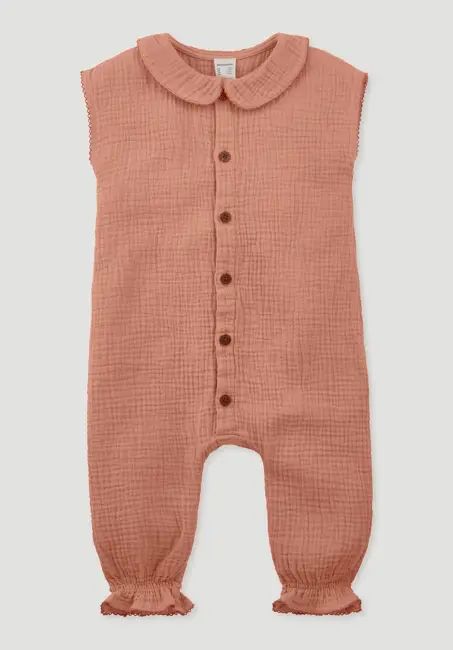 Muslin romper made of pure organic cotton