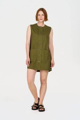 ROSIE Organic Cotton Dress - Khaki