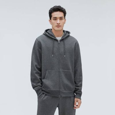 The Organic Track Full Zip | Dark Heather Grey