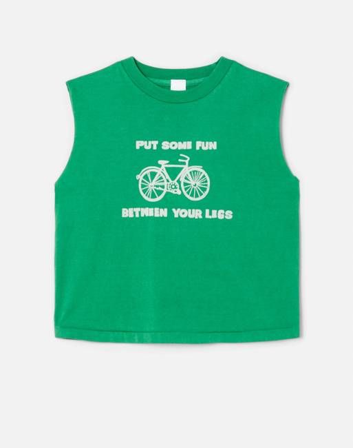 Baby Muscle Tank Some Fun - Kelley Green