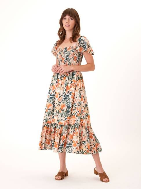 Josette Printed Tencel Midi Dress