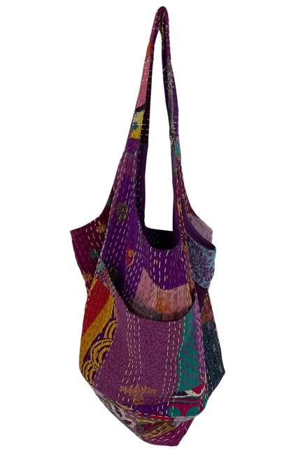 NEW! Vintage Patchwork Stories Tote Bag No.16