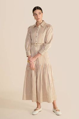 Helena Toffee Stripe Dress