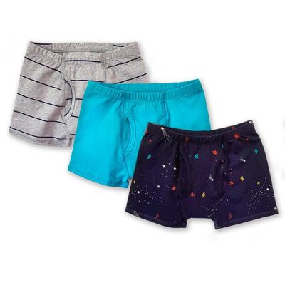 Boys Organic Cotton Boxer Briefs 3 Pack